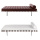 Kaki Stainless Steel China Leather Daybed